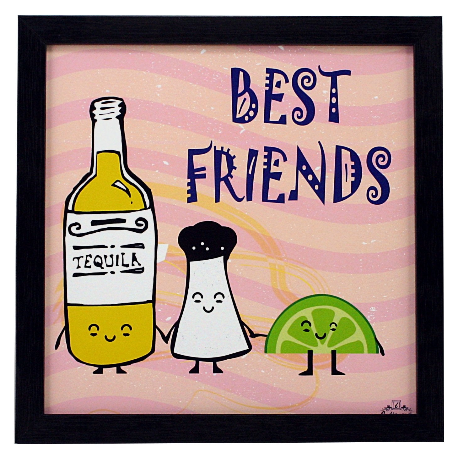 Indianara Motivational Quote Framed Wall Hanging Laminated Painting, 9.5 Inch X 9.5 Inch, Multi, Set Of 4 (Style 3)